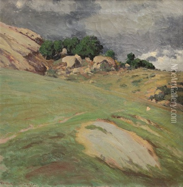 Coming Storm (santa Ana, California) Oil Painting - William Alexander Griffith