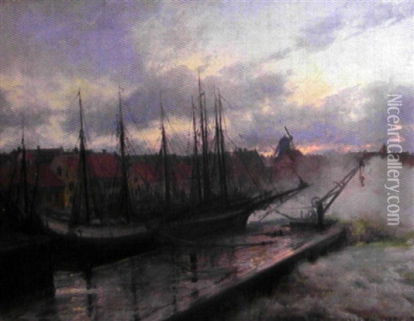 Baltic Island Bornholm Oil Painting - Peder Jacob Marius Knudsen