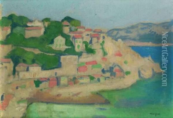 La Corniche De Marseille Oil Painting - Albert Marquet