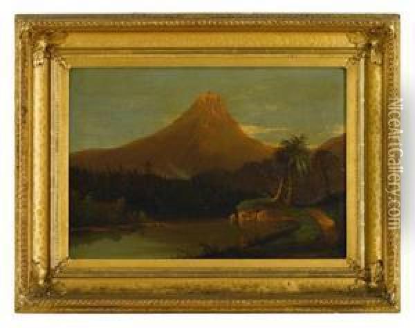 New Hampshire Scene Oil Painting - William Velde Van De Bonfield