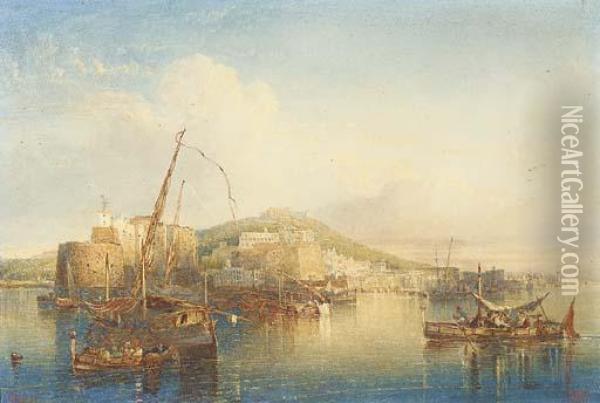 View Of Naples Oil Painting - William Wyld