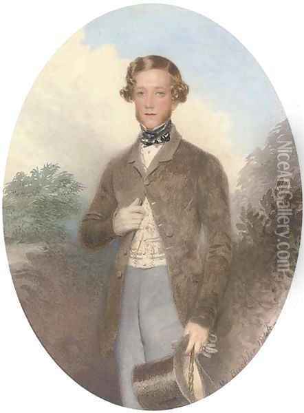 Portrait of Thomas Onslow Oil Painting - William Buckler