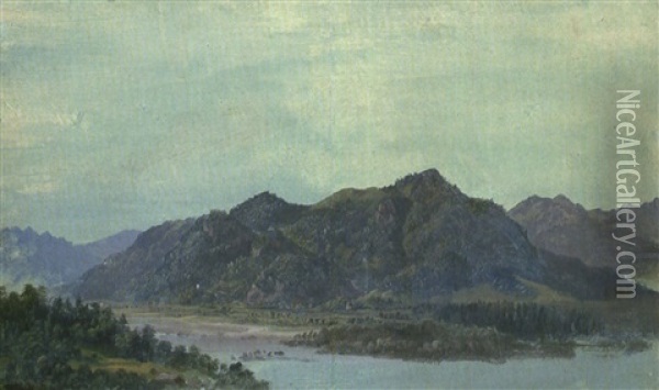 Im Voralpenland Oil Painting - Heinrich Buerkel