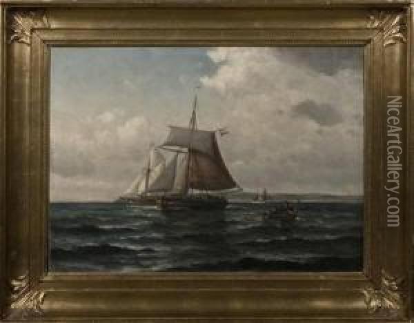 Bille, Danish Oil Painting - Vilhelm Bille