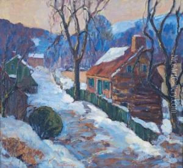 Hills Of Pennsylvania Near New Hope Oil Painting - Fern Isabel Coppedge