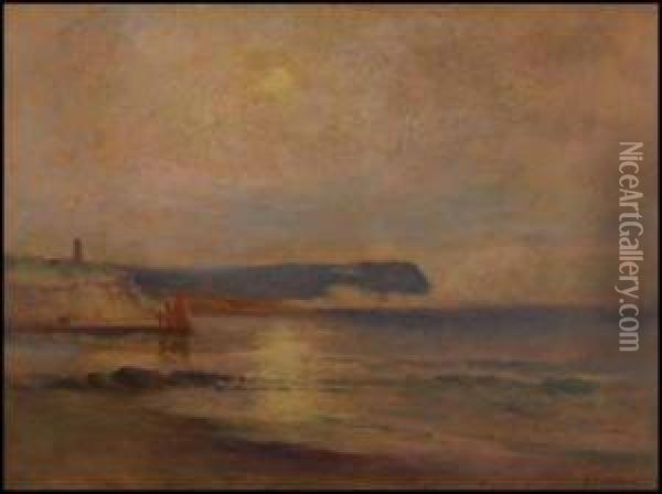 Bay Of Fundy Oil Painting - John A. Hammond