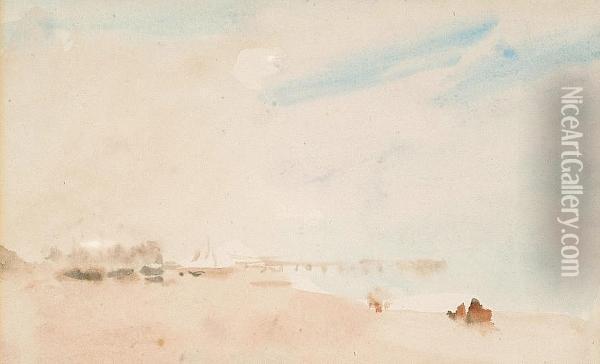 The Beach At Walmer Oil Painting - Philip Wilson Steer