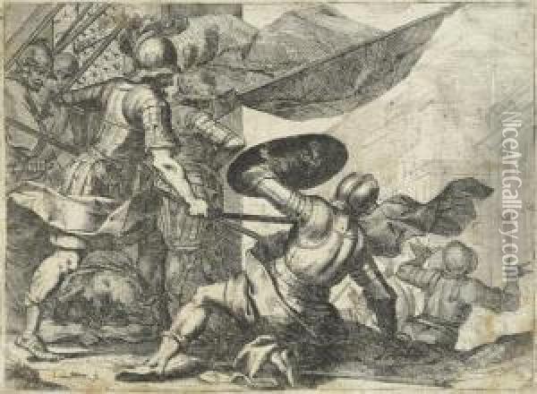 Die Ersturmung Einer Veste Oil Painting - Johann Christoph Storer