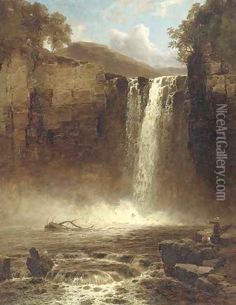 Falls of Foyen Oil Painting - John Brandon Smith