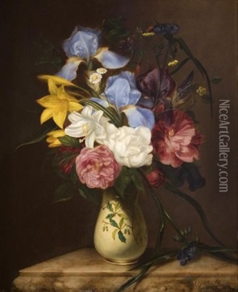 Kwiaty W Wazonie Oil Painting - Arnoud Wydeveld