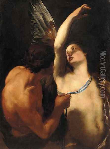 Daedalus and Icarus Oil Painting - Orazio Riminaldi