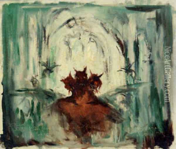 L'enfer Oil Painting - Armand Gustave Gerard Jamar