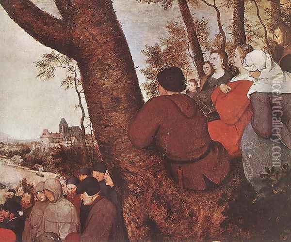 The Sermon of St John the Baptist (detail 4) 1566 Oil Painting - Pieter the Elder Bruegel