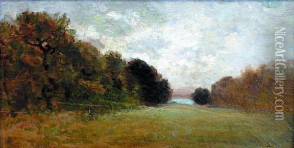 Paysage. Oil Painting - Louis-Clement Faller