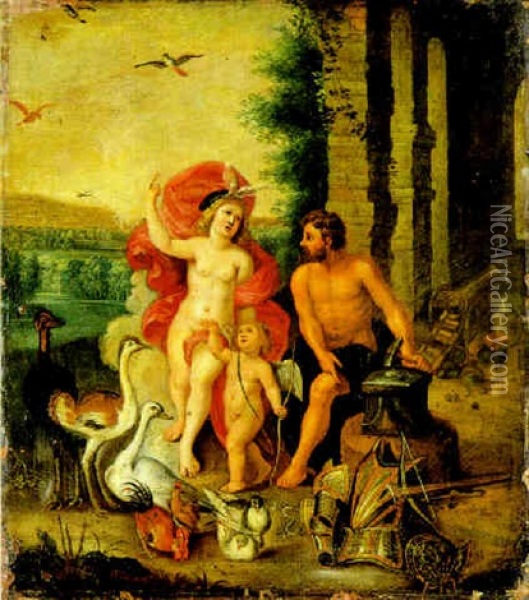 Venere E Vulcano Oil Painting - Jan Van Balen