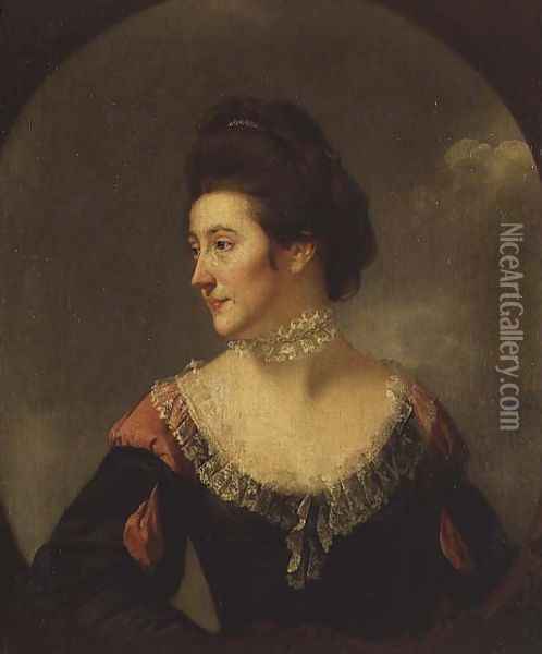 Portrait of Penelope Margaret Stafford Oil Painting - Josepf Wright Of Derby