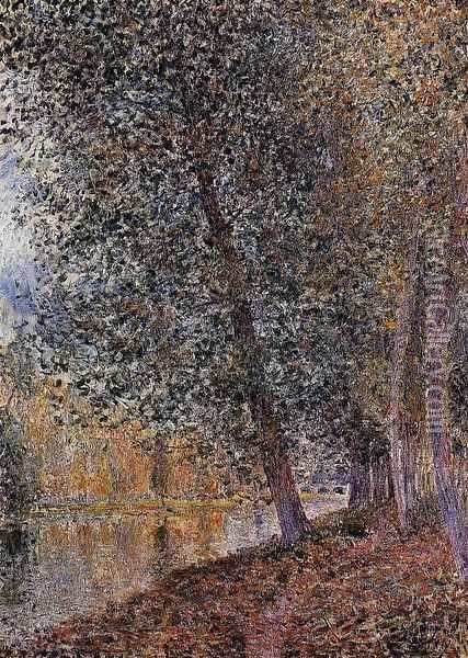 Banks of the Loing, Autumn Oil Painting - Alfred Sisley