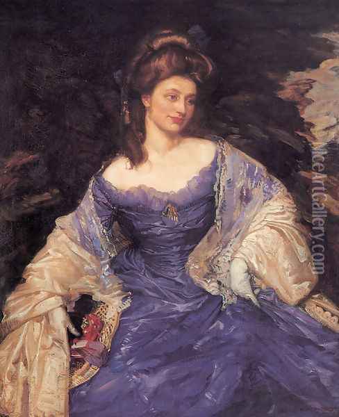 Miss Katherine Powell Oil Painting - George Lambert