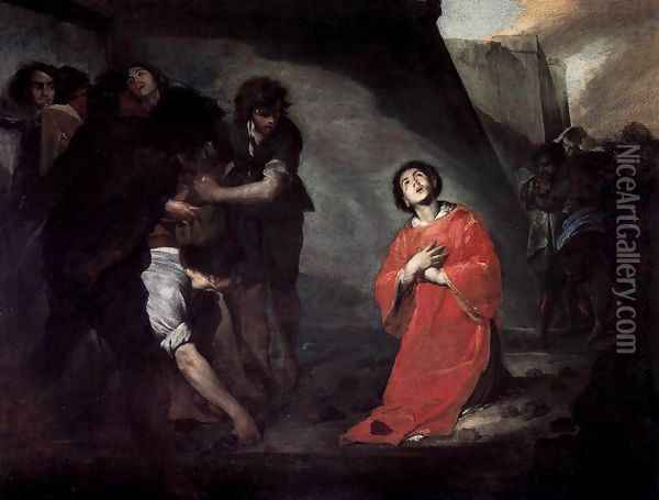 Martyrdom of St Stephen Oil Painting - Bernardo Cavallino