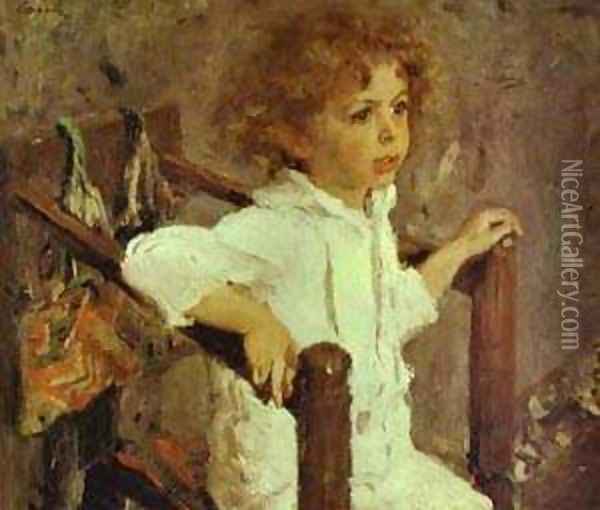 Mika Morozov 1901 Oil Painting - Valentin Aleksandrovich Serov