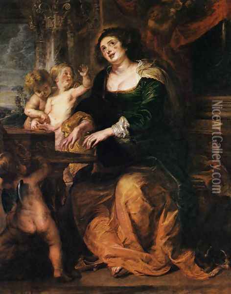 St. Cecilia 1630s Oil Painting - Peter Paul Rubens