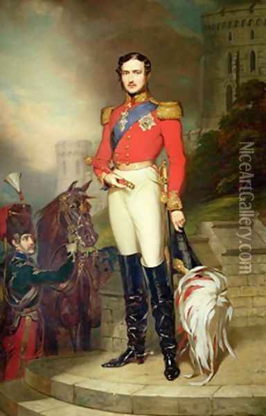 HRH Prince Albert the Prince Consort Oil Painting - John Lucas