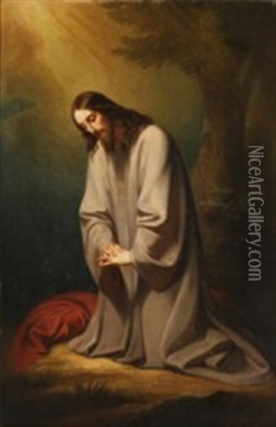 Christ Oil Painting - Melchior Paul Von Deschwanden
