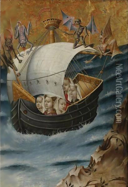 The Voyage Of St. Ursula To Cologne Oil Painting - German Unknown Masters