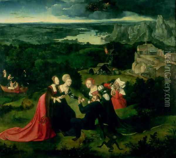 The Temptation of St Anthony Oil Painting - Joachim Patenier (Patinir)