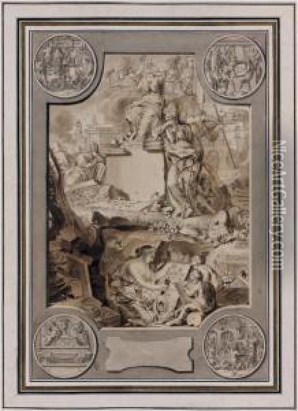 Allegorie A La Chute De Rome Oil Painting - Jan Goeree