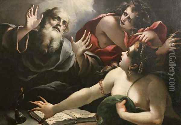 The Temptation of Saint Anthony of Padua Oil Painting - Pietro Ricchi