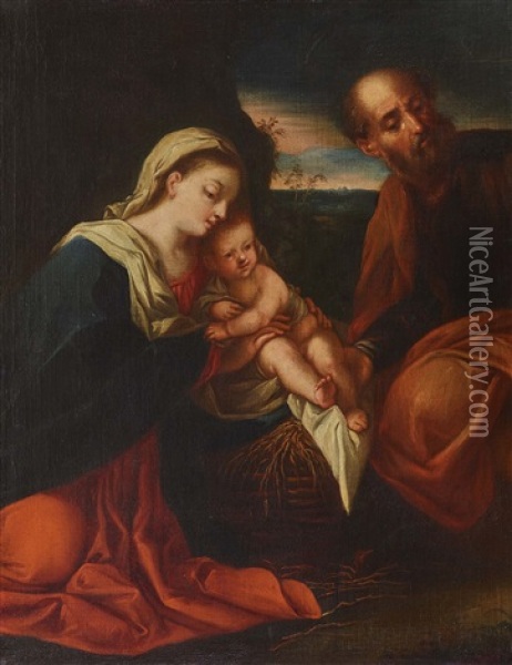 Holy Family Oil Painting -  Titian
