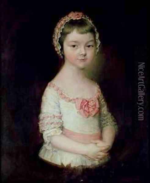 Georgiana Spencer afterwards Duchess of Devonshire Oil Painting - Thomas Gainsborough