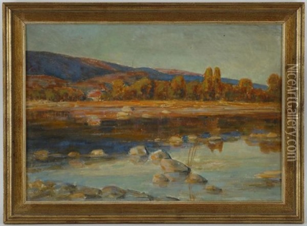 Paysage Avec Riviere Oil Painting - Louis Henri de Meuron