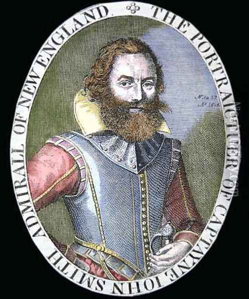 Captain John Smith 1580-1631 Oil Painting - Simon de Passe