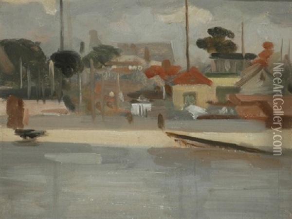 Bayside Brighton Oil Painting - Justus Jorgensen