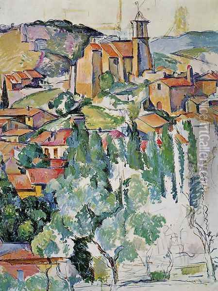 The Village Of Gardanne Oil Painting - Paul Cezanne
