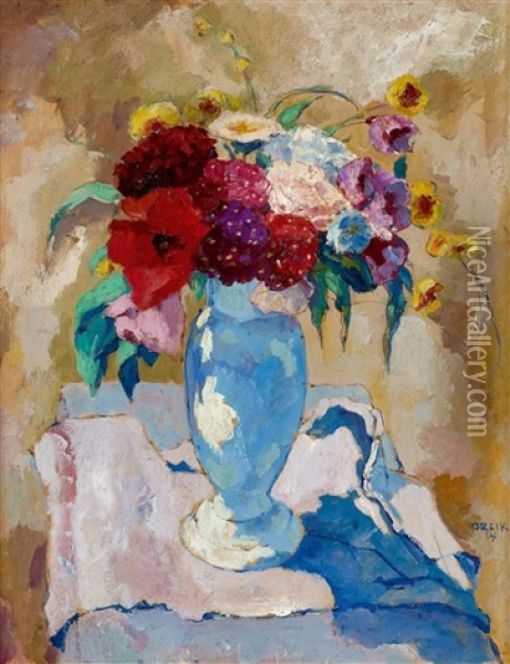 Blumen In Der Sonne Oil Painting - Emil Orlik