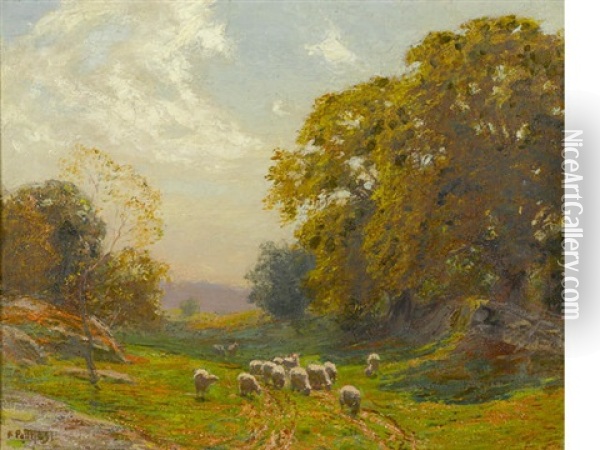 Sheep Meadow Oil Painting - Edward Henry Potthast