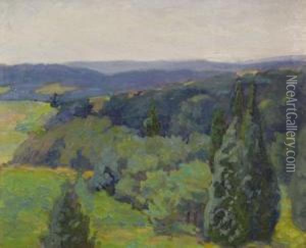 Spring Landscape Oil Painting - Margaret Jordan Patterson