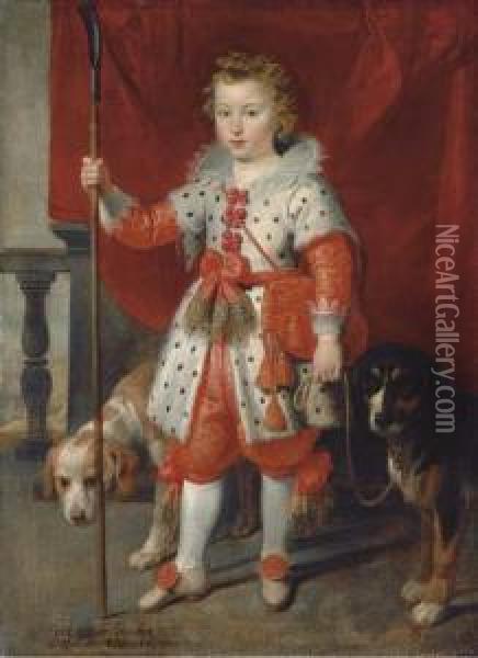 Portrait Of A Boy, Traditionally Called Francois De Boisschot Oil Painting - Cornelis De Vos