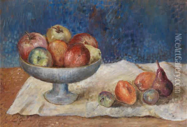 Nature Morte Aux Pommes Oil Painting - Leo Gausson