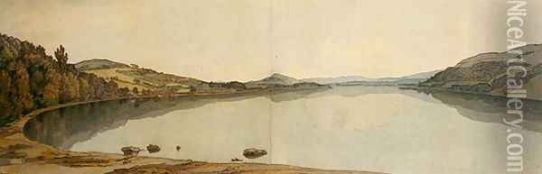 Lake Windermere, 1786 2 Oil Painting - Francis Towne