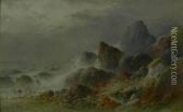 The Eye Of The Storm Oil Painting - Samuel Bough