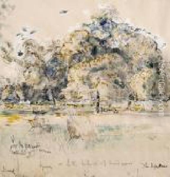 Kensington Gardens Oil Painting - Walter Richard Sickert