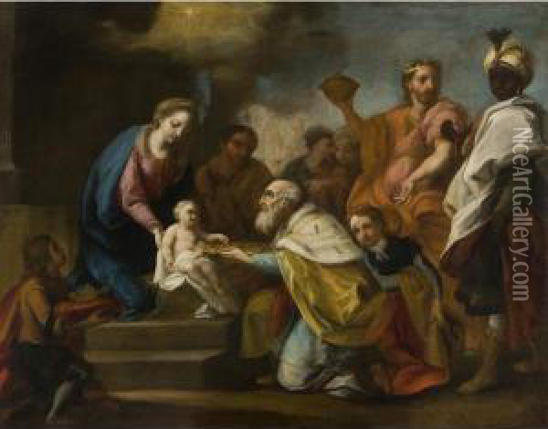 Adorazione Dei Magi Oil Painting - Jacopo (Giacomo) Amigoni