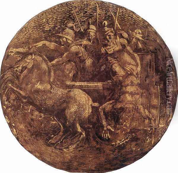 Medallion (1) 1511 Oil Painting - Michelangelo Buonarroti