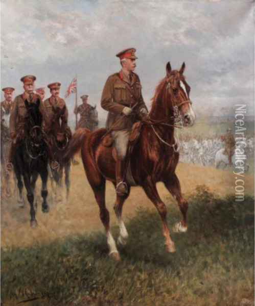 Field Marshal Sir Douglas Haig Oil Painting - Jan van Chelminski