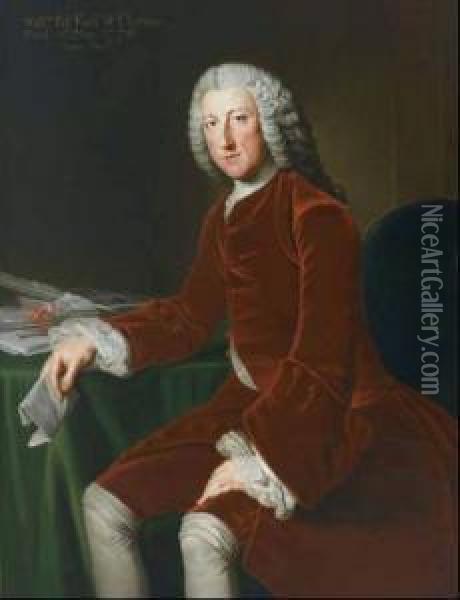 Portrait Of William Pitt Earl Of Chatham Died 11 May Oil Painting - Hoare, William, of Bath