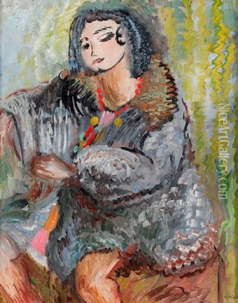 Modell I Pals Oil Painting - Sigrid (Maria) Hjerten